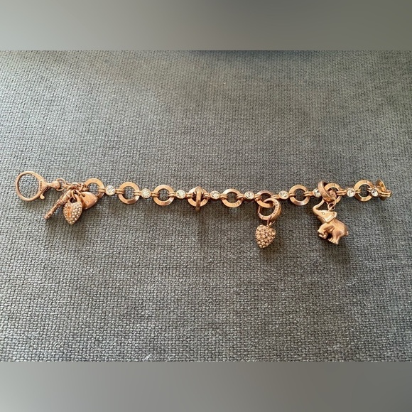 Fossil Rose Gold Charm Bracelet - Picture 4 of 8